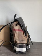 Burberry The Rucksack In Canvas Check And Leather Classic - 42x28x15cm - 4