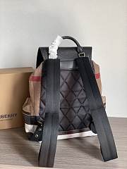 Burberry The Rucksack In Canvas Check And Leather Classic - 42x28x15cm - 3