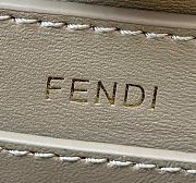 Fendi Peekaboo ISeeU Small Petite Taupe Ostrich Leather Bag - 27x11x20cm - 6