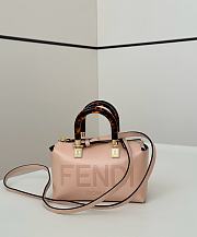 Fendi By The Way Mini Boston Bag In Pink Leather - 20.5x9x12cm - 1