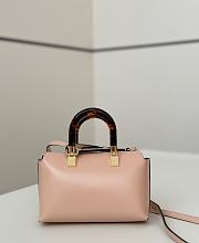 Fendi By The Way Mini Boston Bag In Pink Leather - 20.5x9x12cm - 6