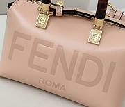 Fendi By The Way Mini Boston Bag In Pink Leather - 20.5x9x12cm - 5