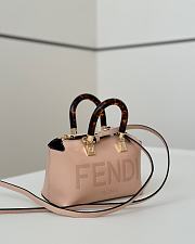 Fendi By The Way Mini Boston Bag In Pink Leather - 20.5x9x12cm - 3