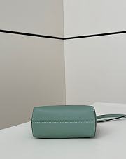 Fendi By The Way Mini Boston Bag In Green Leather - 20.5x9x12cm - 3