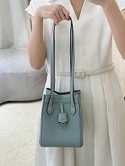 Fendi Origami Mini Blue Leather Mini Bag That Can Be Transformed - 18.5x15x15cm - 5