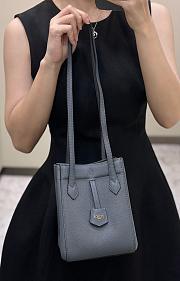 Fendi Origami Mini Gray Leather Mini Bag That Can Be Transformed - 18.5x15x15cm - 2