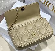 My Dior Talk Phone Pouch Beige Cannage Lambskin - 18.5x10x4cm - 3