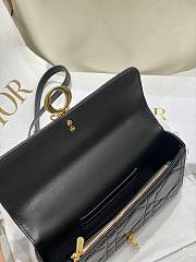 Dior Miss Daisy Mini Bag Trench Black Macrocannage Lambskin - 20cm - 4