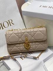 Dior Miss Daisy Mini Bag Trench Beige Macrocannage Lambskin - 20cm - 6