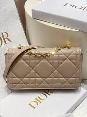 Dior Miss Daisy Mini Bag Trench Beige Macrocannage Lambskin - 20cm - 4