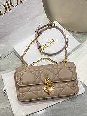 Dior Miss Daisy Mini Bag Trench Beige Macrocannage Lambskin - 20cm - 2