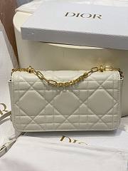 Dior Miss Daisy Mini Bag Trench White Macrocannage Lambskin - 20cm - 2