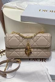 Dior Miss Daisy Mini Bag Trench Beige Macrocannage Lambskin - 20cm - 1