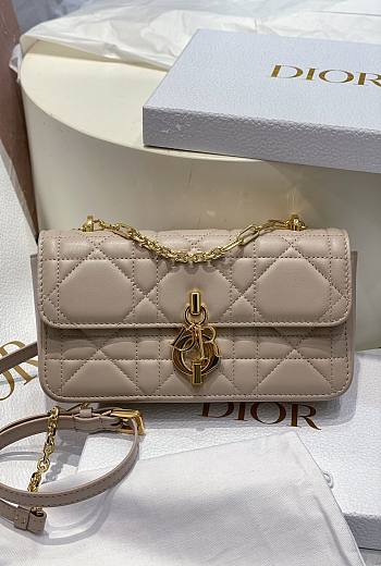 Dior Miss Daisy Mini Bag Trench Beige Macrocannage Lambskin - 20cm