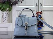 LV Rose Des Vents Mini Soft Shine Alligator Blue N84086 - 19x15x9cm - 1