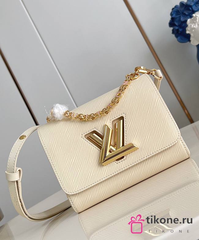 LV Twist PM Slim Epi Leather Beige M13117 - 19x15x7cm - 1