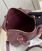 LV Speedy Bandouliere 25 Monogram Empreinte Burgundy - 25x19x15cm - 6