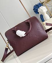 LV Speedy Bandouliere 25 Monogram Empreinte Burgundy - 25x19x15cm - 3