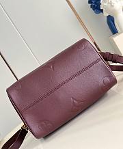 LV Speedy Bandouliere 25 Monogram Empreinte Burgundy - 25x19x15cm - 4