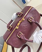 LV Speedy Bandouliere 25 Monogram Empreinte Burgundy - 25x19x15cm - 2