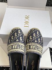 Dior Granville Espadrille Deep Blue Dior Oblique Embroidered Cotton - 5