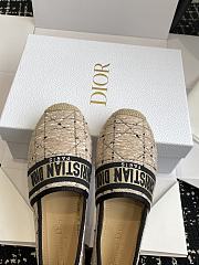 Dior Granville Espadrilles Beige Cannage Tweed - 6