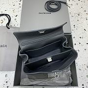 Balenciaga Rodeo Mini Handbag in Smooth Calfskin Gray Silver Hardware - 23x10x18cm - 2