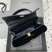 Balenciaga Rodeo Mini Handbag in Crocodile Embossed Black Gold Hardware - 23x10x18cm - 6