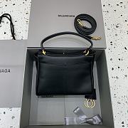 Balenciaga Rodeo Mini Handbag in Smooth Calfskin Black Gold Hardware - 23x10x18cm - 6