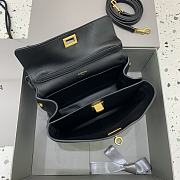 Balenciaga Rodeo Mini Handbag in Smooth Calfskin Black Gold Hardware - 23x10x18cm - 2