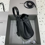 Balenciaga Rodeo Mini Handbag in Smooth Calfskin Black Silver Hardware - 23x10x18cm - 2