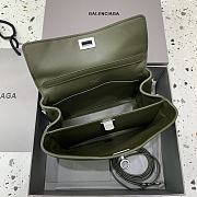 Balenciaga Rodeo Mini Handbag in Smooth Calfskin Khaki Silver Hardware - 23x10x18cm - 2