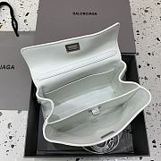 Balenciaga Rodeo Mini Handbag in Smooth Calfskin White Silver Hardware - 23x10x18cm - 6