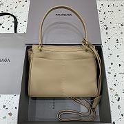 Balenciaga Rodeo Small Handbag in Smooth Calfskin Beige Gold Hardware -  29x20x10cm - 4