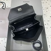 Balenciaga Rodeo Small Handbag in Smooth Calfskin Black Silver Hardware - 29x20x10cm - 6