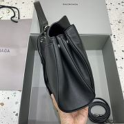 Balenciaga Rodeo Small Handbag in Smooth Calfskin Black Silver Hardware - 29x20x10cm - 5