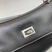 Balenciaga Rodeo Small Handbag in Smooth Calfskin Black Silver Hardware - 29x20x10cm - 2