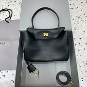 Balenciaga Rodeo Small Handbag in Smooth Calfskin Black Gold Hardware - 29x20x10cm - 2