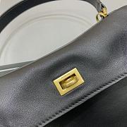 Balenciaga Rodeo Small Handbag in Smooth Calfskin Black Gold Hardware - 29x20x10cm - 3