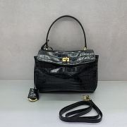 Balenciaga Rodeo Small Handbag in Smooth Calfskin Black Gold Hardware - 29x20x10cm - 6