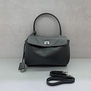 Balenciaga Rodeo Small Handbag in Smooth Calfskin Gray Silver Hardware - 29x20x10cm - 1