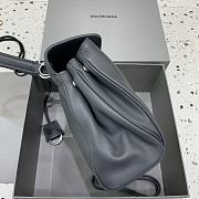 Balenciaga Rodeo Small Handbag in Smooth Calfskin Gray Silver Hardware - 29x20x10cm - 6