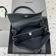 Balenciaga Rodeo Small Handbag in Smooth Calfskin Gray Silver Hardware - 29x20x10cm - 4