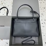 Balenciaga Rodeo Small Handbag in Smooth Calfskin Gray Silver Hardware - 29x20x10cm - 2