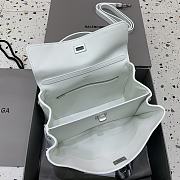 Balenciaga Rodeo Small Handbag in Smooth Calfskin White Silver Hardware - 29x20x10cm - 4