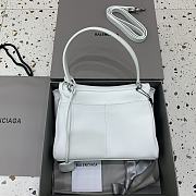 Balenciaga Rodeo Small Handbag in Smooth Calfskin White Silver Hardware - 29x20x10cm - 2