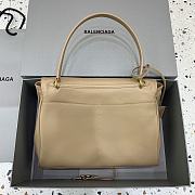 Balenciaga Rodeo Medium Handbag in Smooth Calfskin Beige Gold Hardware - 35x23x11cm - 6