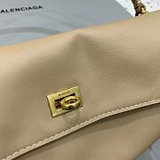 Balenciaga Rodeo Medium Handbag in Smooth Calfskin Beige Gold Hardware - 35x23x11cm - 2