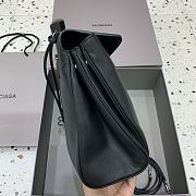 Balenciaga Rodeo Medium Handbag in Smooth Calfskin Black Silver Hardware - 35x23x11cm - 6