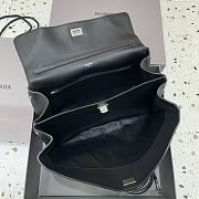 Balenciaga Rodeo Medium Handbag in Smooth Calfskin Black Silver Hardware - 35x23x11cm - 5